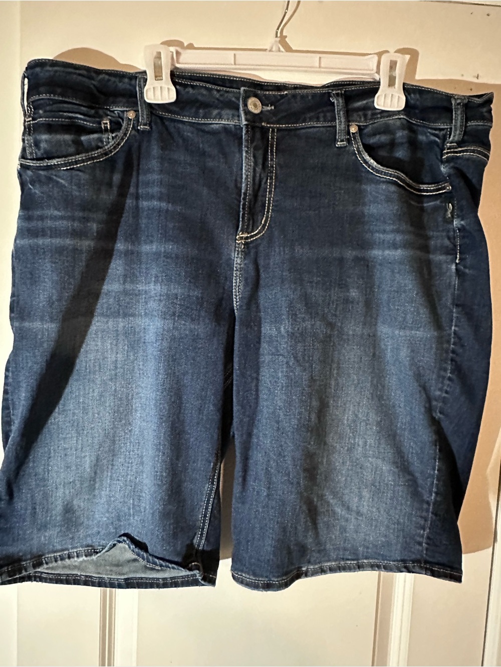 Silver Jeans Dark Blue Denim Jean Shorts